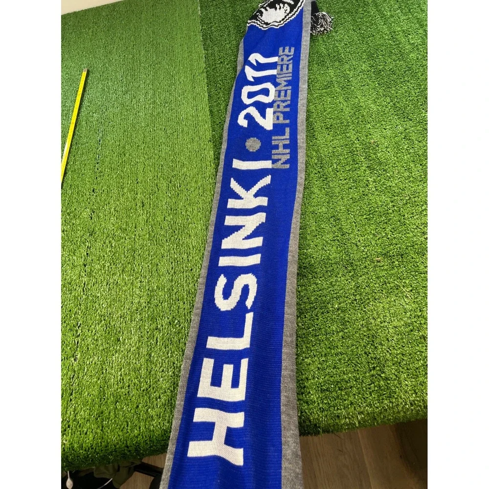 Reebok Buffalo Sabres/Ducks NHL Premiere Hockey Scarf scarve Knit‎ Blue White